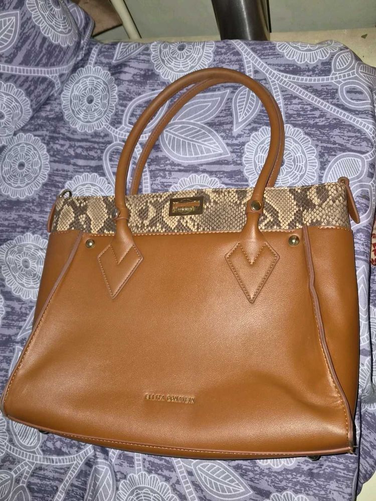 Brown Leather Tote Bag