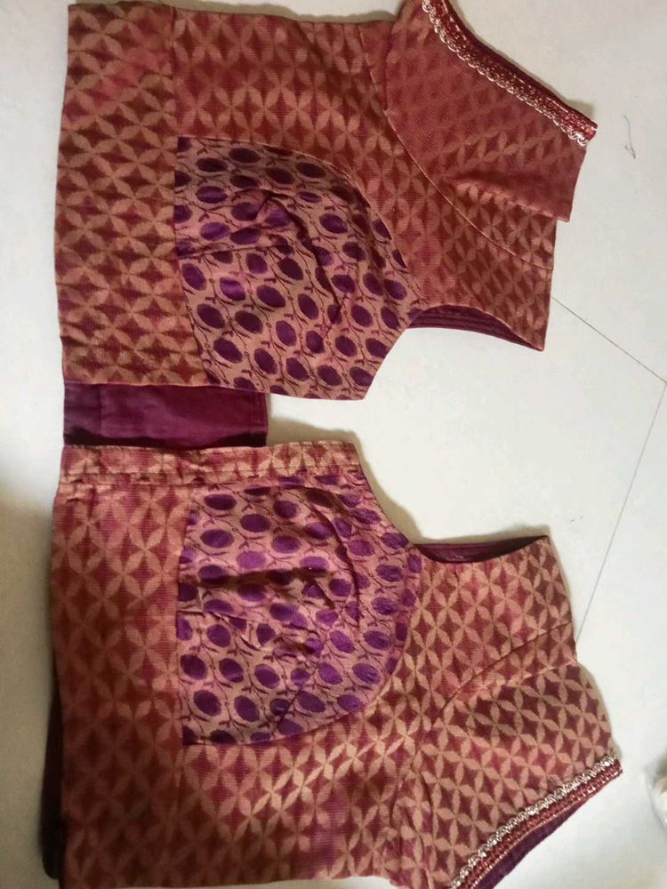 Designer Embroidered Silk Blend Blouse