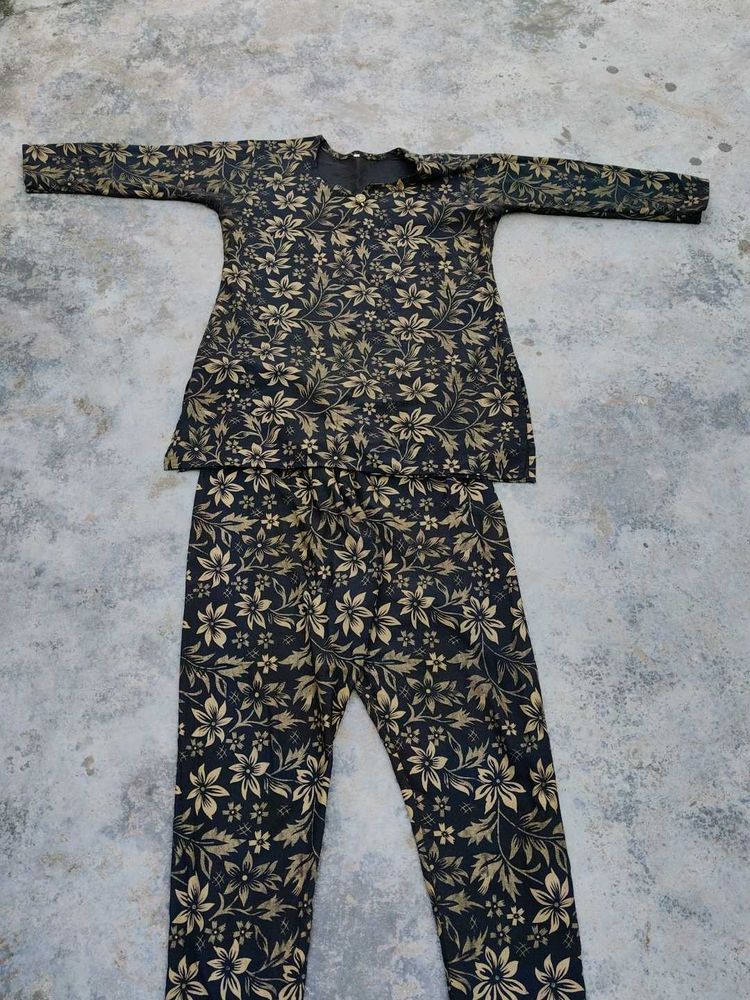Floral Print Pajama Set