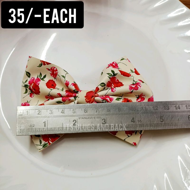Leather Bows at just 35/-