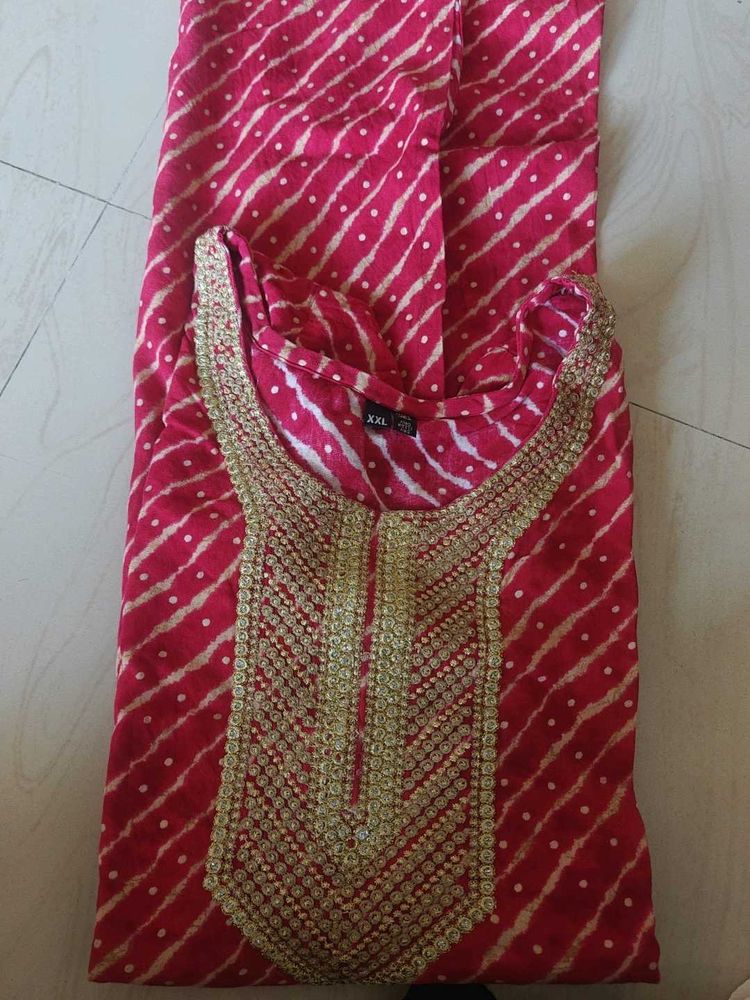 Beautiful red Kurta Set