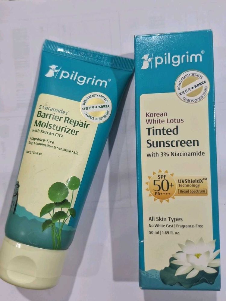 Pilgrim Barrier Moisturizer &amp; Tinted Sunscreen