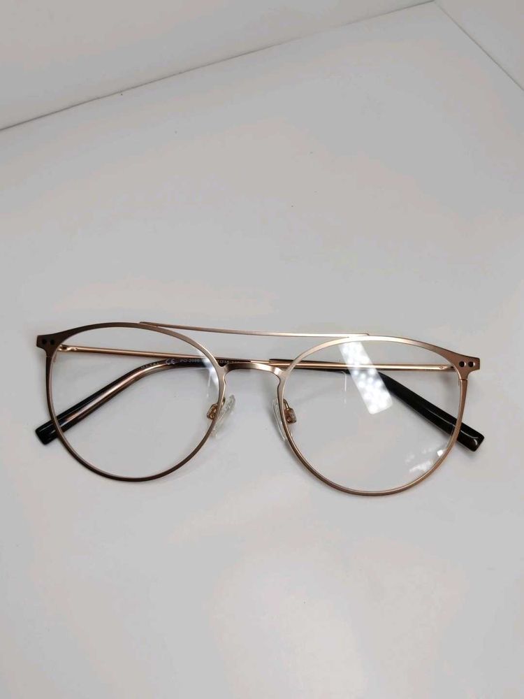 Stylish Rose Gold Rpund Metal Frame