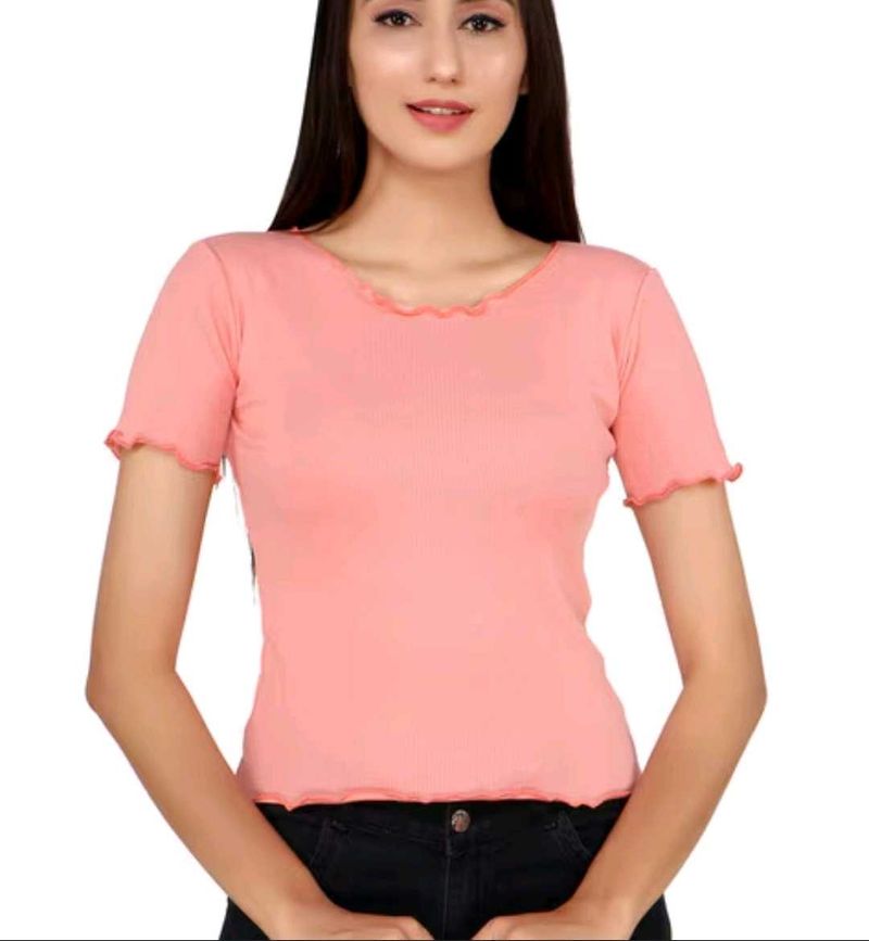 Cute Pink Top Korean