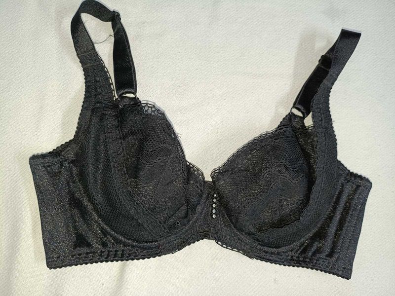 Black Lace Bra