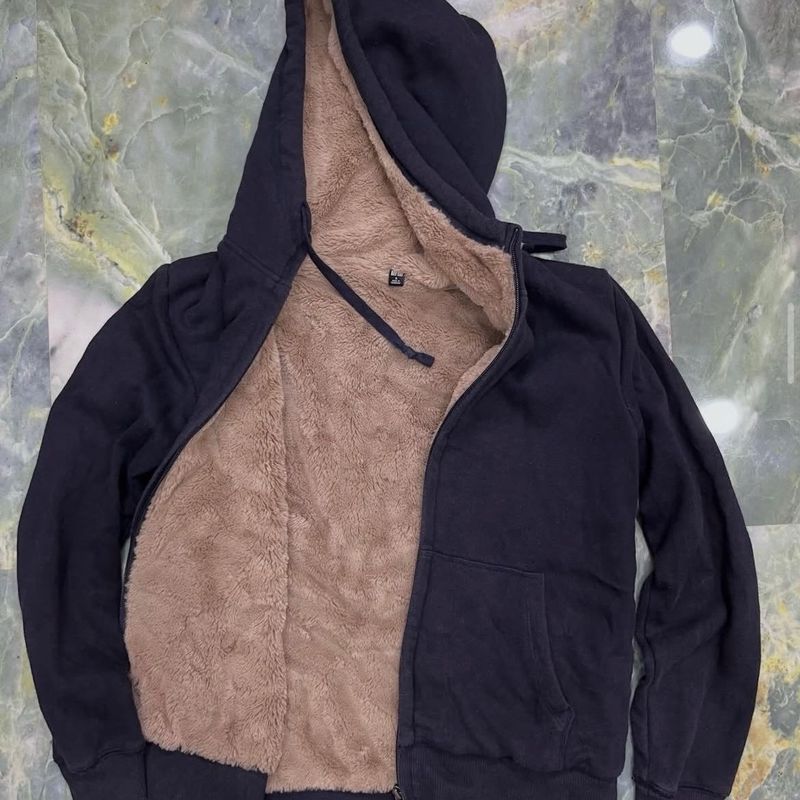 Cozy Sherpa Lined Zip-Up Hoodie