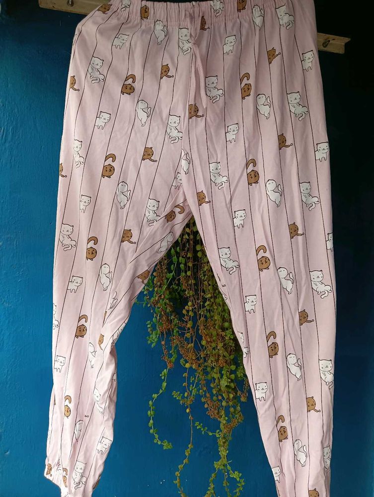 Cute Cat Print Pajama Pants