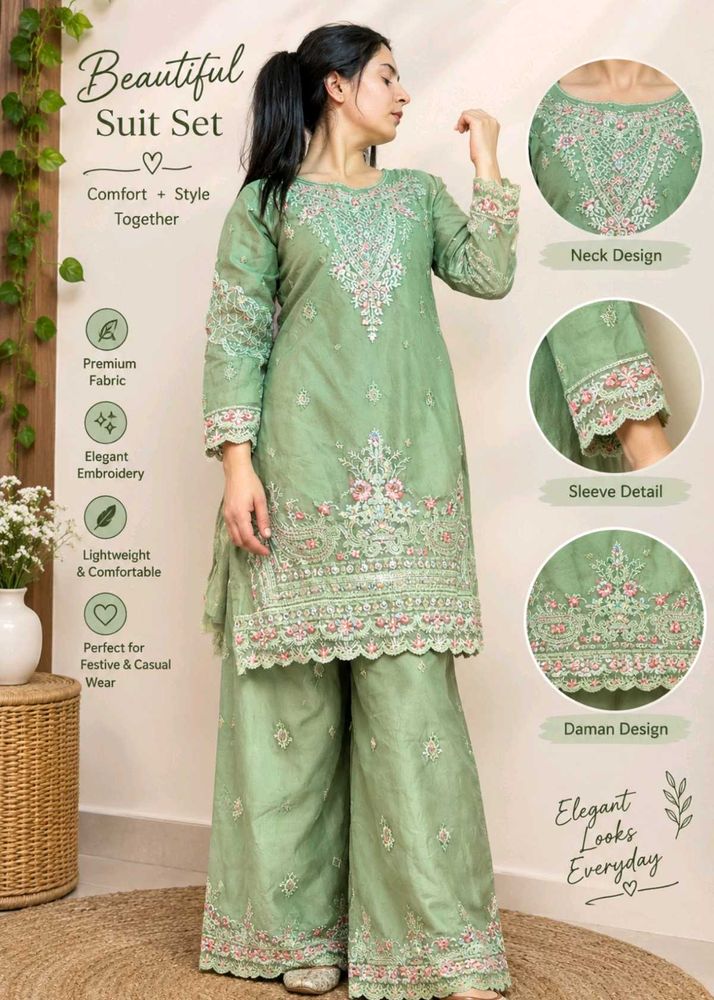 Beautiful Embroidered Suit Set
