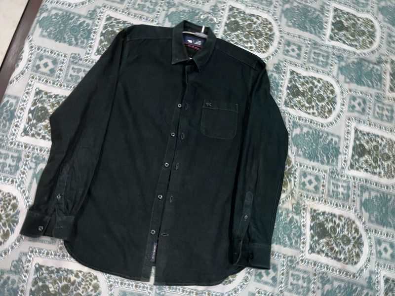Bear House Dark Green Casual Shirt