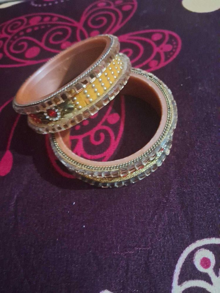 Ethnic Beaded Bangles Set