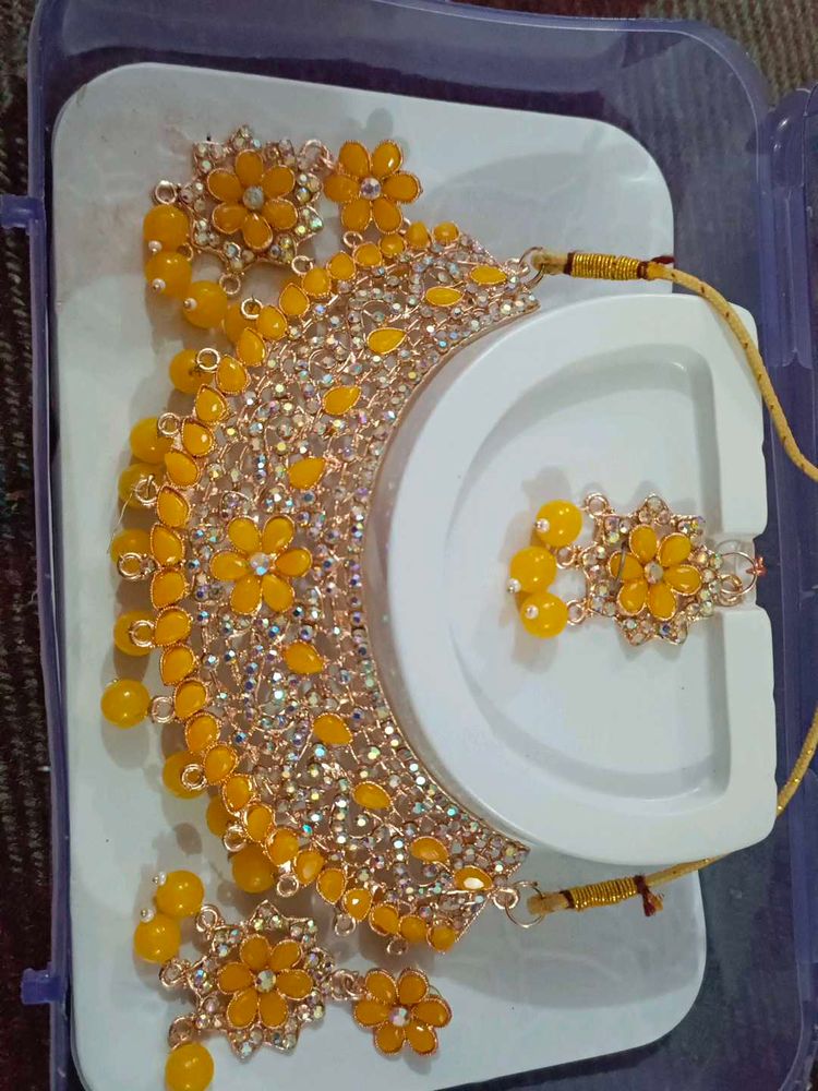 Yellow Stone Jewelry Set