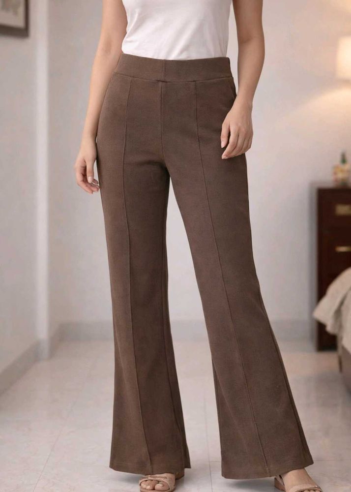 Brown Flared Leggings