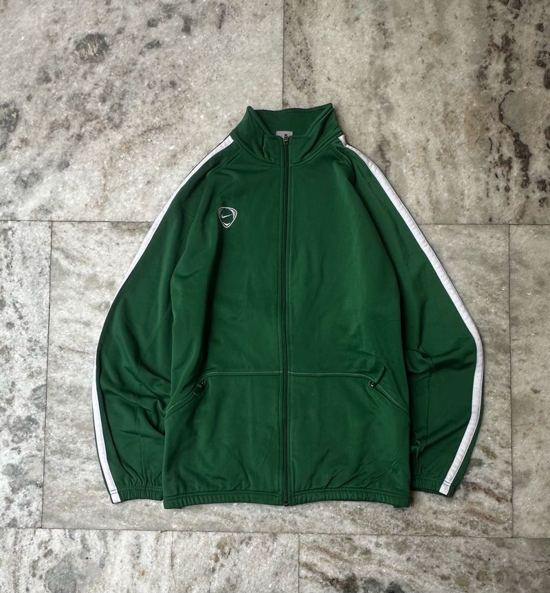 Y2K Nike Green Track Jacket