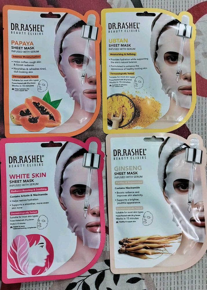 Dr. Rashel Sheet Masks - Set of 4