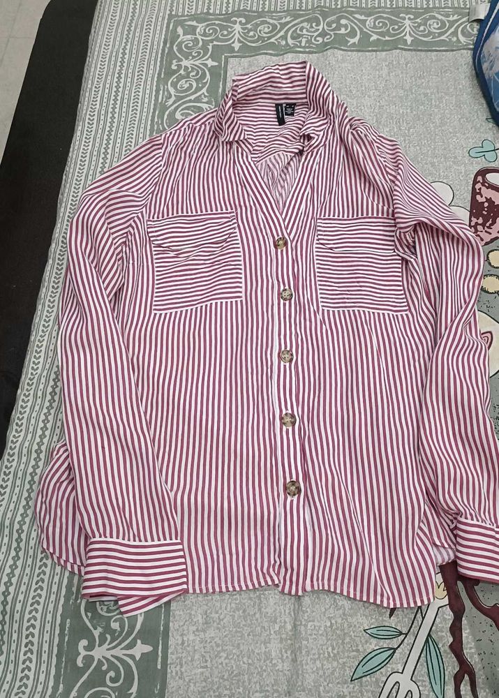 women top Red White tripad