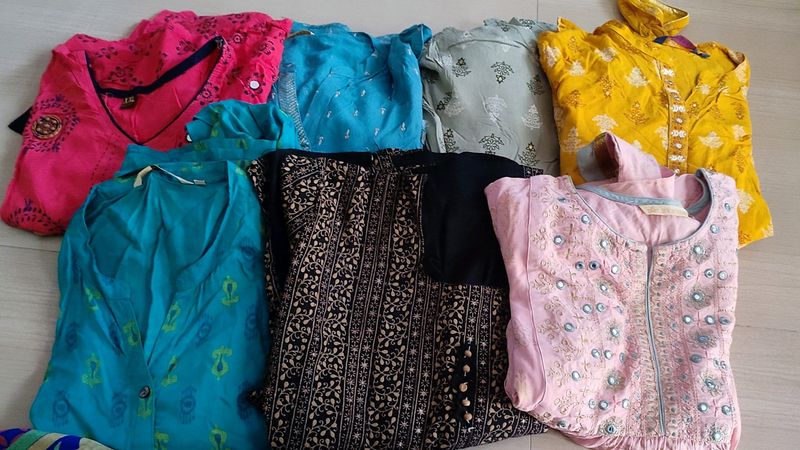 Branded &amp; Non Brand 7 Kurtas Combo Offer