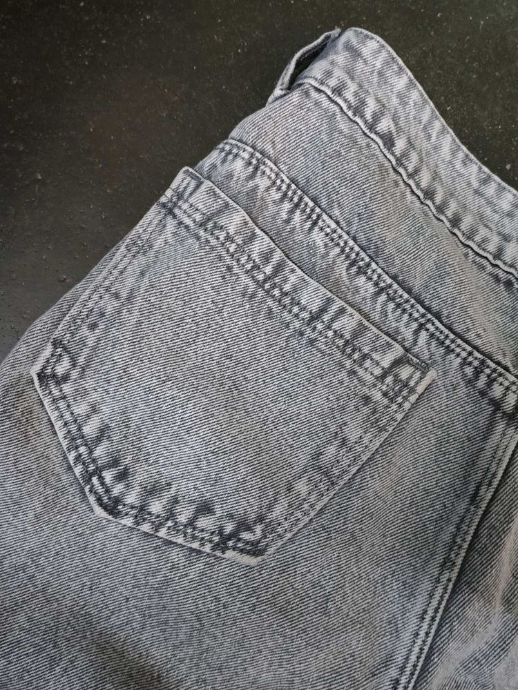 Grey Wash Denim Jeans