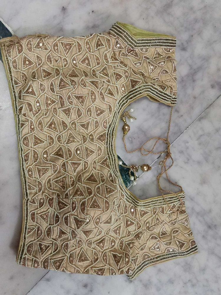 Embellished Golden Blouse