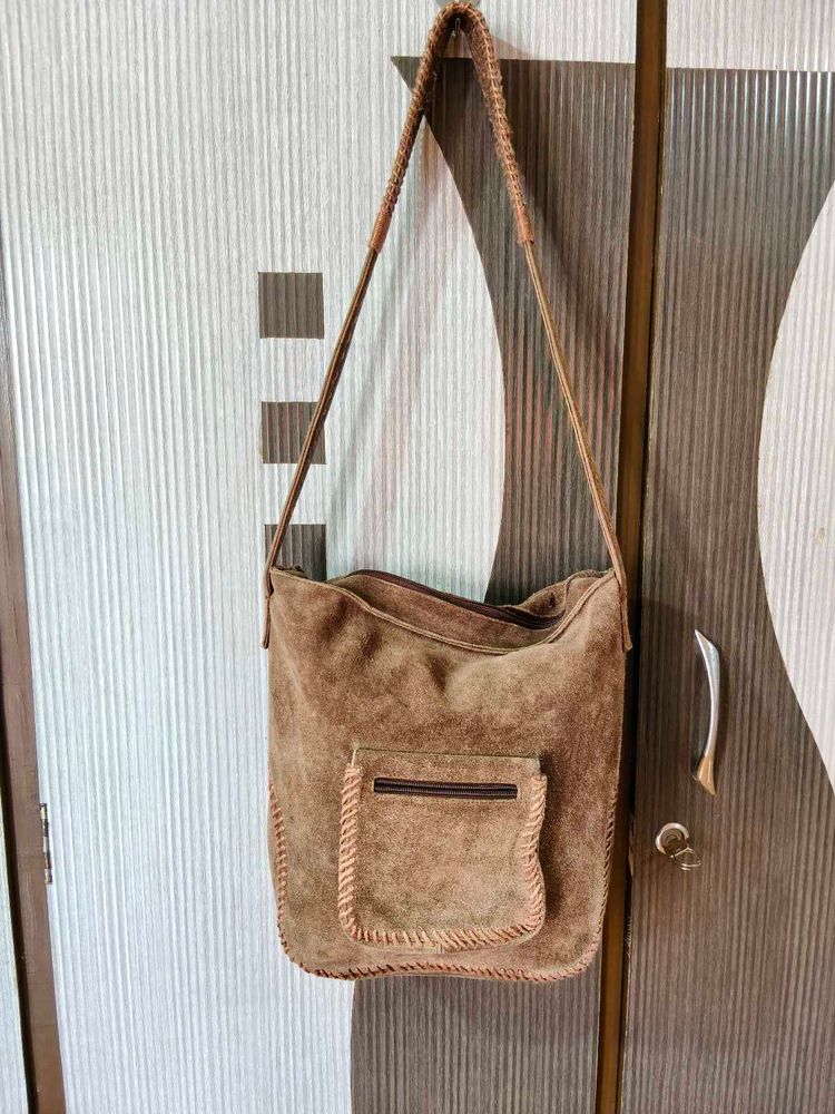 Suede Boho Crossbody Bag