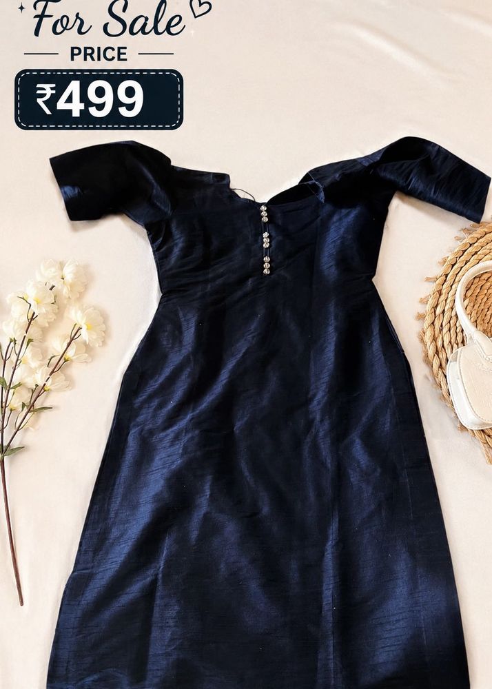 Elegant Navy Blue Kurta