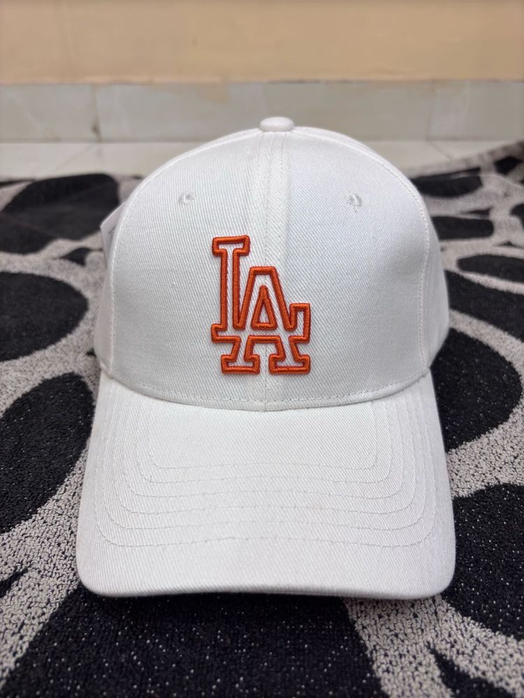 LA Dodgers White Baseball Cap