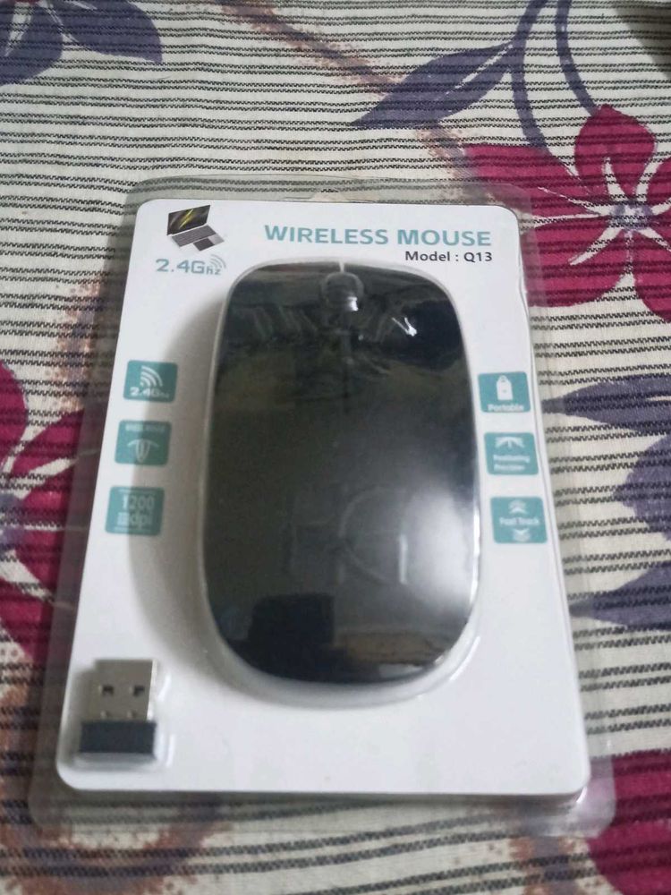 Wireless Mouse Black with wifi receiver