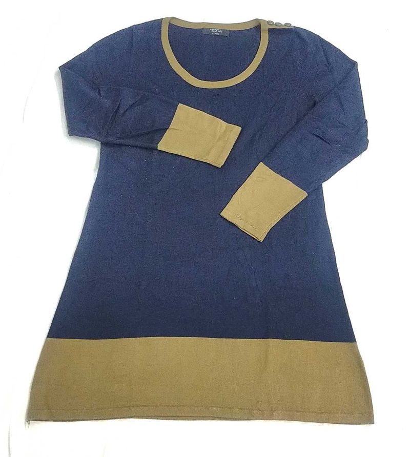 Woolen - Stylish Two-Tone Dress