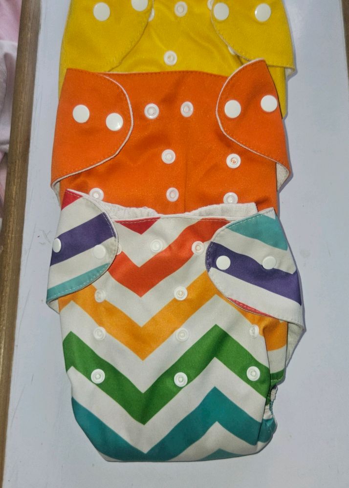 Reusable Diapers Cotton With Washable Inserts