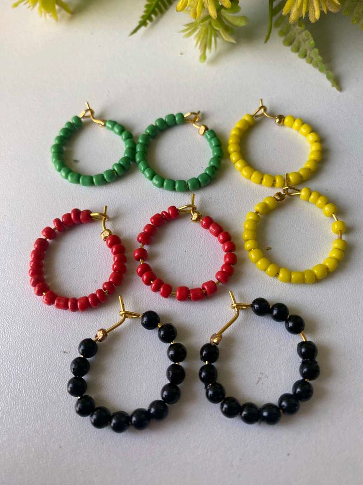 Handcrafted colourful earringa