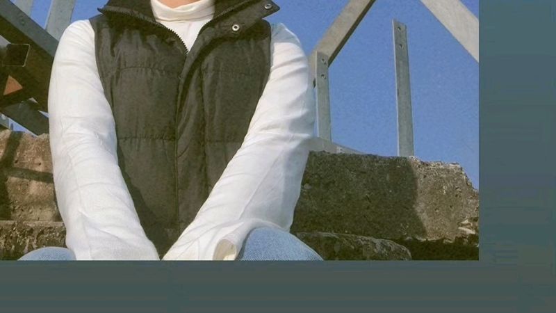 Puffer Jacket With High Neck Top