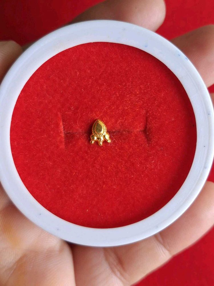 Elegant Gold Nose Pin