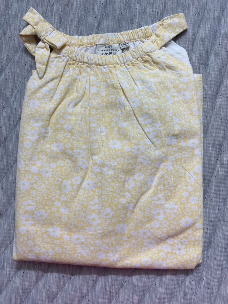 A Line Floral Print Dress 3-4yrs