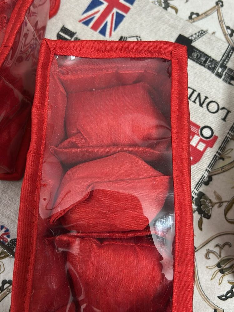 Red Accessory Organizer
