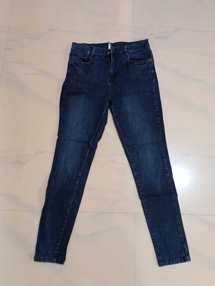 Dark Blue Denim Jeans