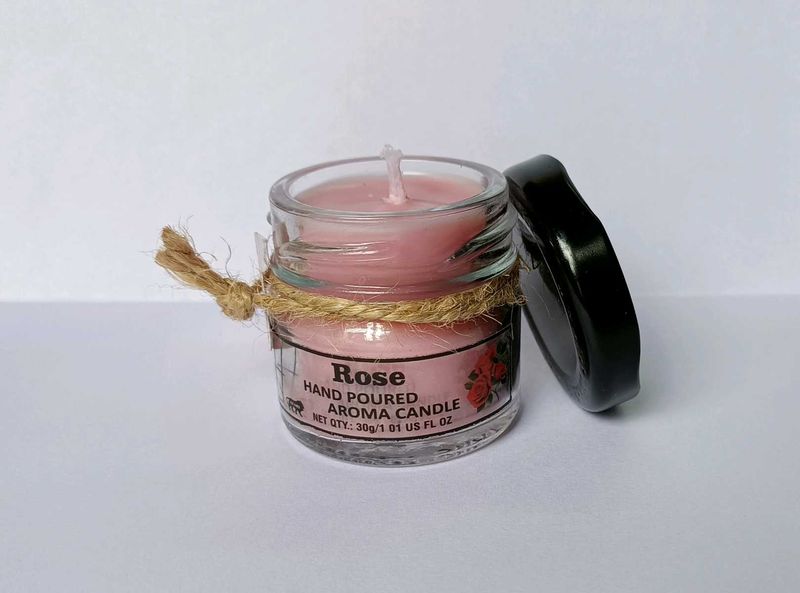 Rose Scented Jar Candle