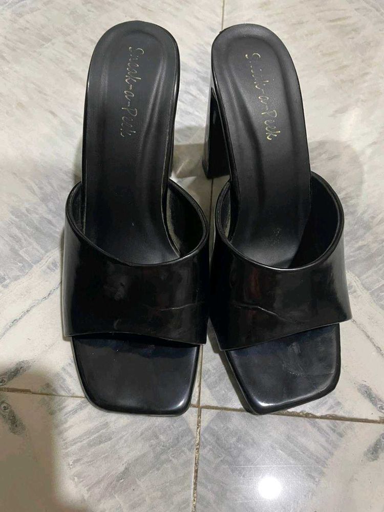 black heels