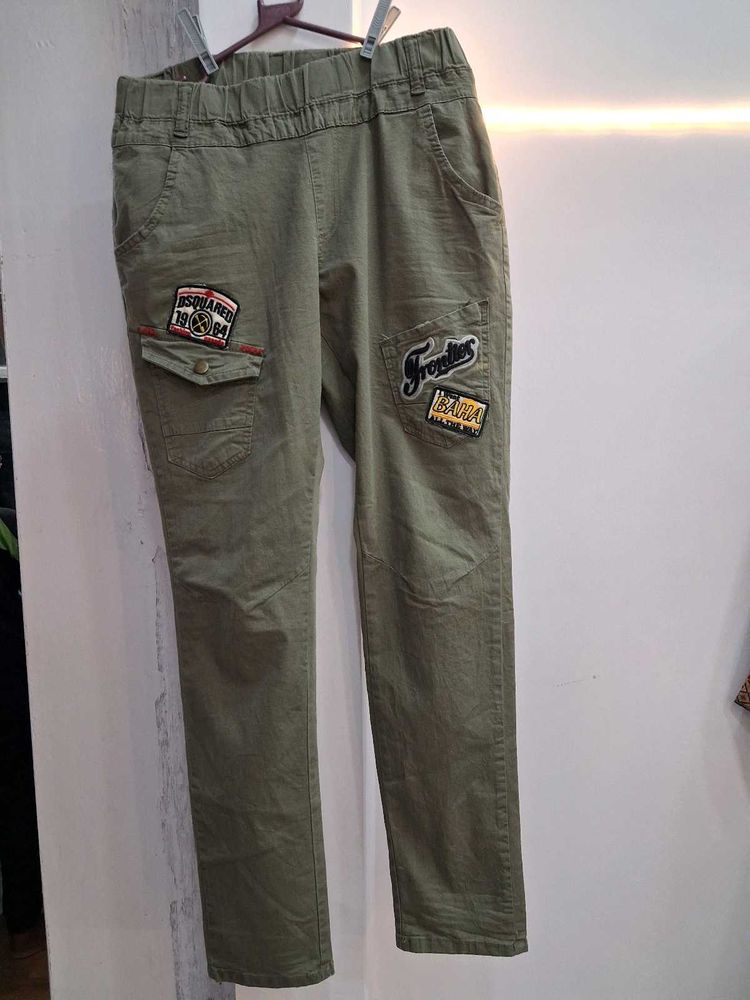 Stylish Cargo Pants with Patches
