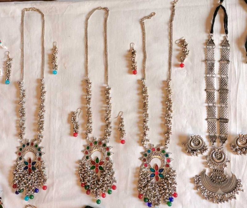 Combo of 4 Navratri necklace earrings set