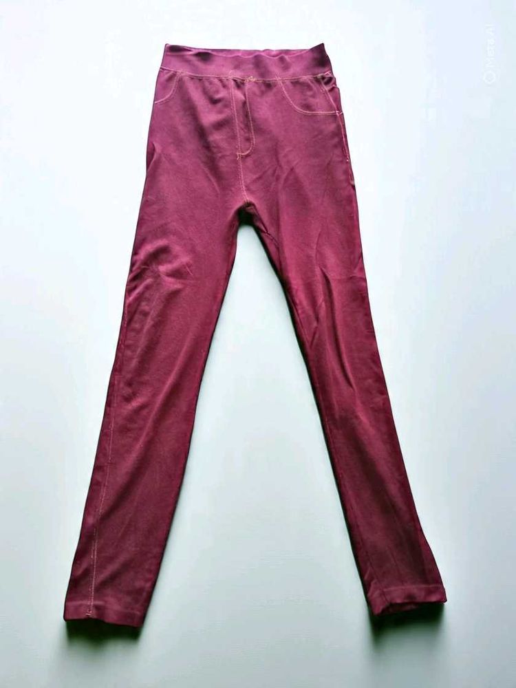 Burgundy Leggings