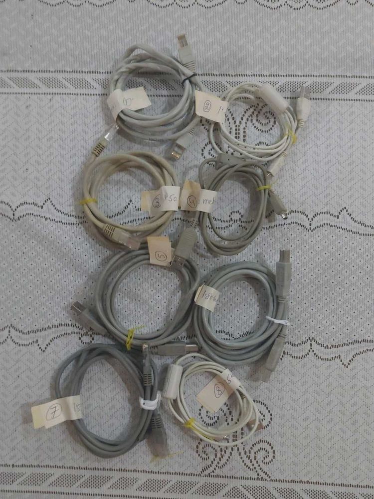 Assorted USB &amp; Network Cables