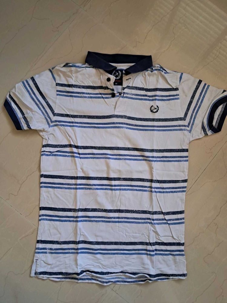 Men's White Tshirt (M Size) Not FreeSize