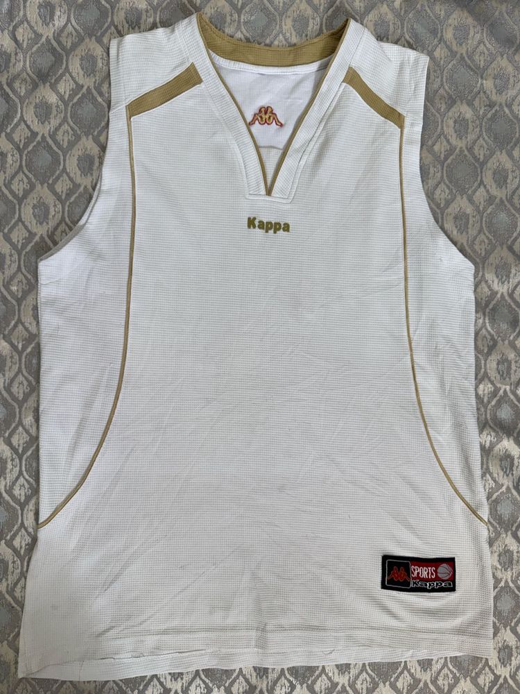 Kappa White Sleeveless T-Shirt