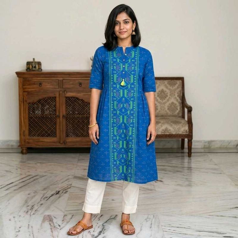 💙💚Siyahi Blue &amp; Green Kurti