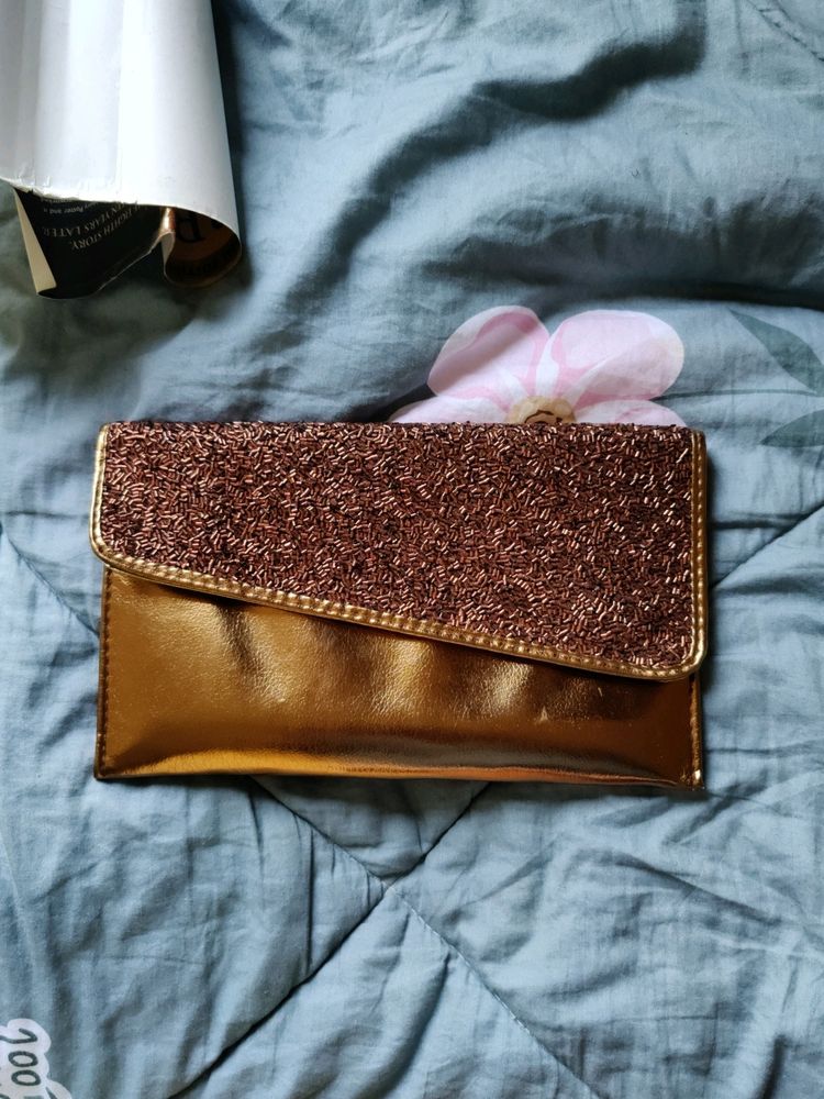 Sequin Bronze Purse