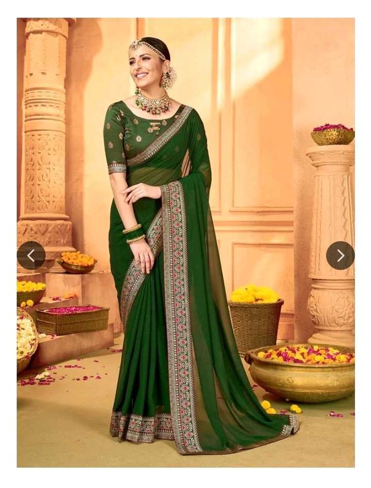 Mitera Green Saree