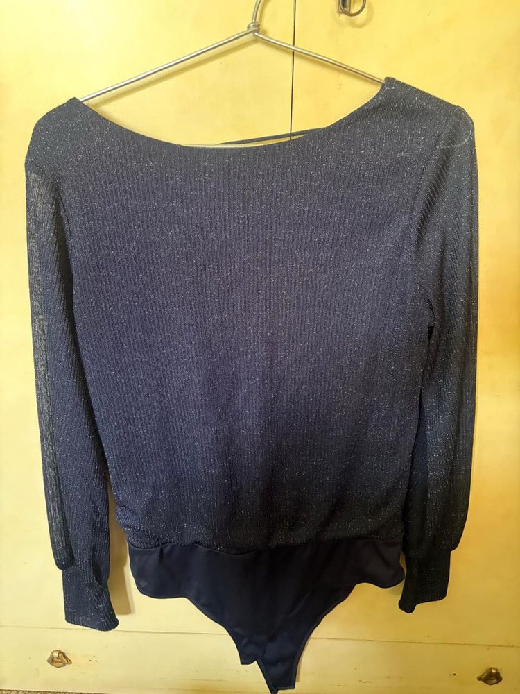 Sparkly Long Sleeve Bodysuit