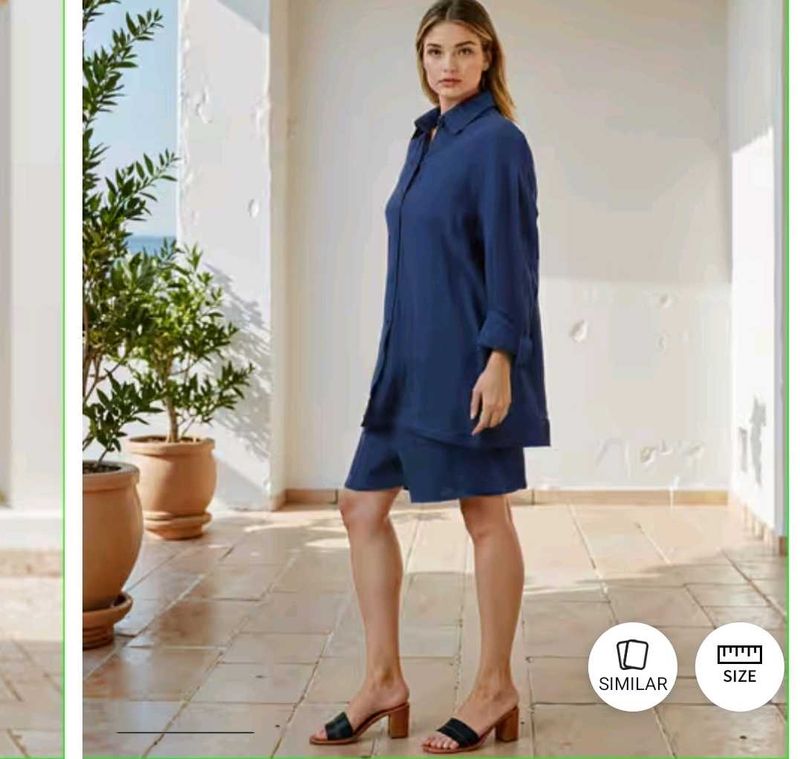 Blue Shirt &amp; Shorts Set