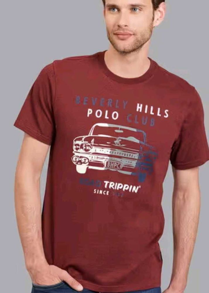 Beverly Hills Polo Club Graphic Printed Half-Sleev