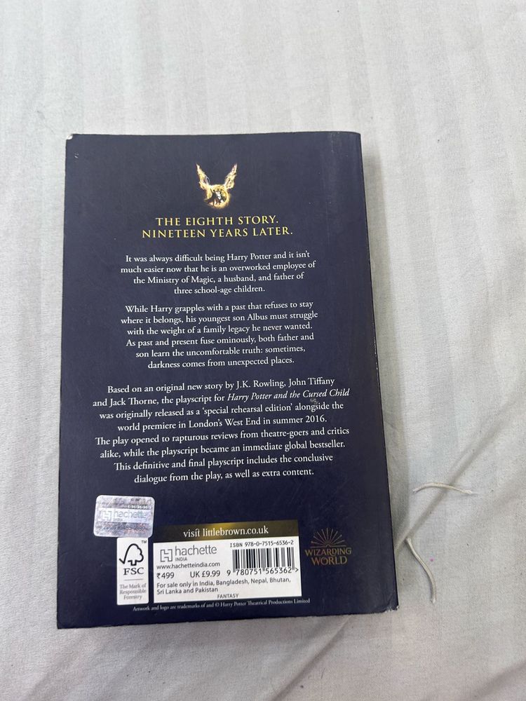 Harry Potter Cursed Child Book