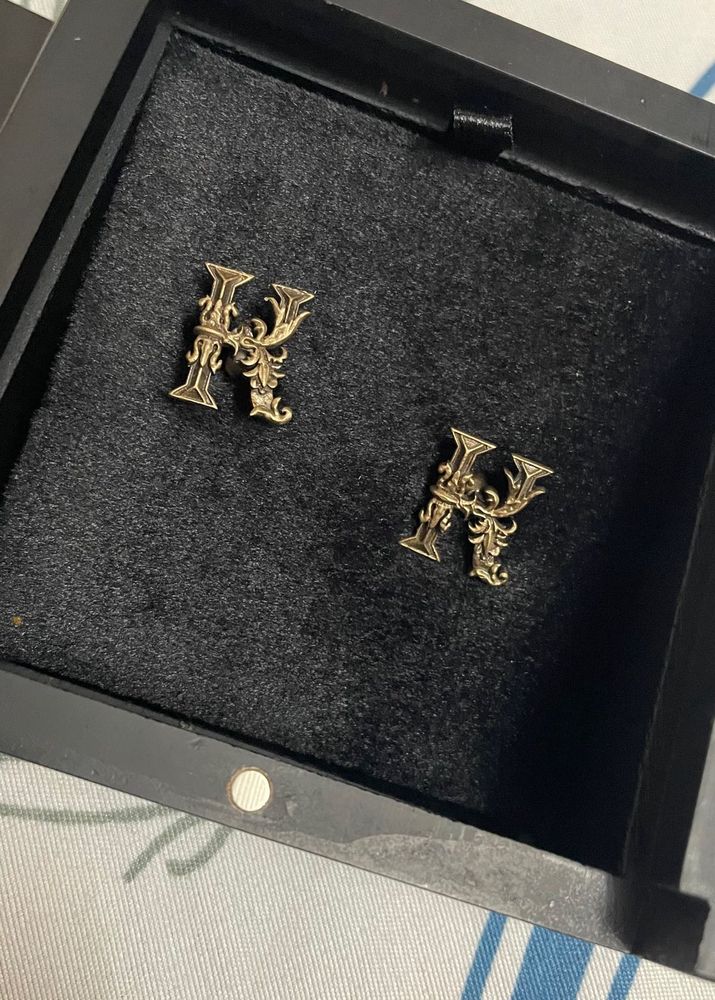 Cosa Nostraa Letter “K” Cufflinks.